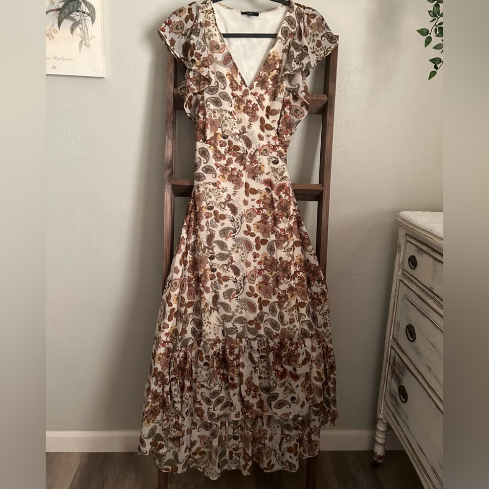 Drew Anthropologie Terra Vintage Garden Midi Dress - Picture 2 of 8